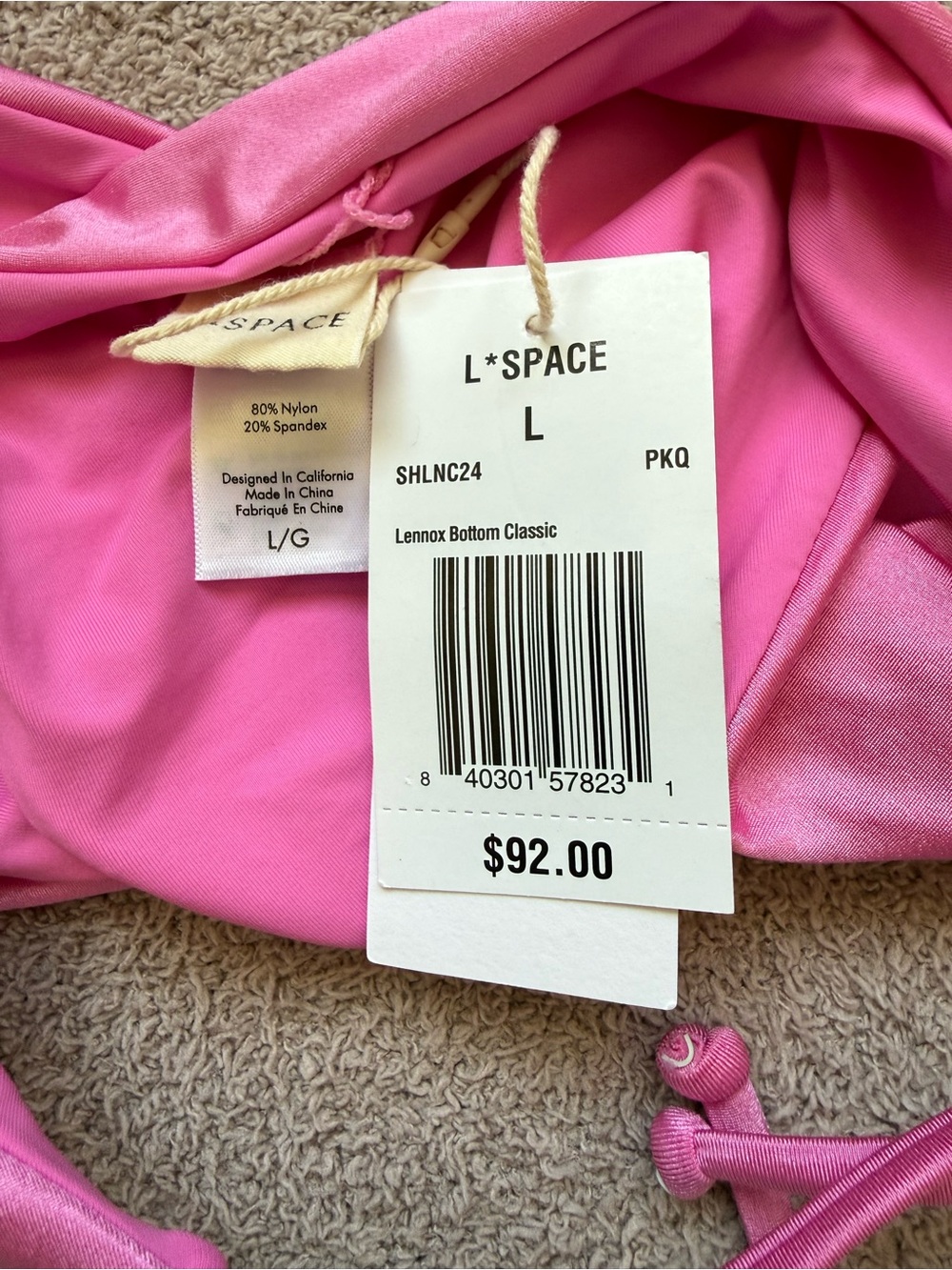 NEW - l*space - SET - Rosette Sofia Top / Lennox Bottom Classic - PINK QUARTZ - Picture 8 of 11